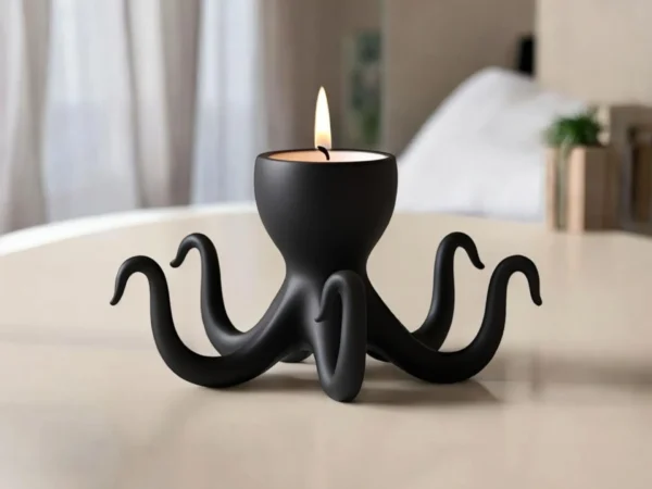 Candelabro Pulpo – Sostén de Velas con Estilo Marino