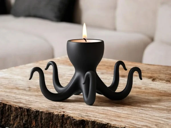 Candelabro Pulpo – Sostén de Velas con Estilo Marino