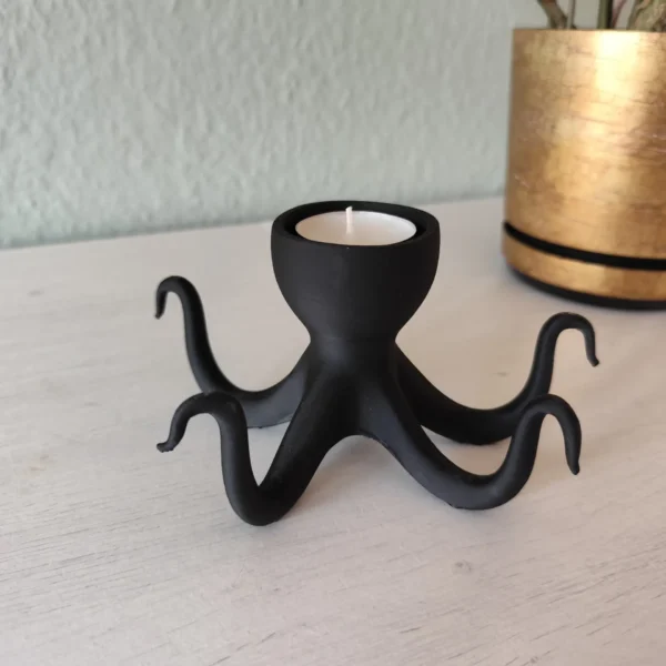 Candelabro Pulpo – Sostén de Velas con Estilo Marino
